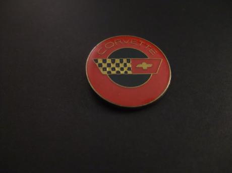 Chevrolet Corvette sportwagen logo rood
